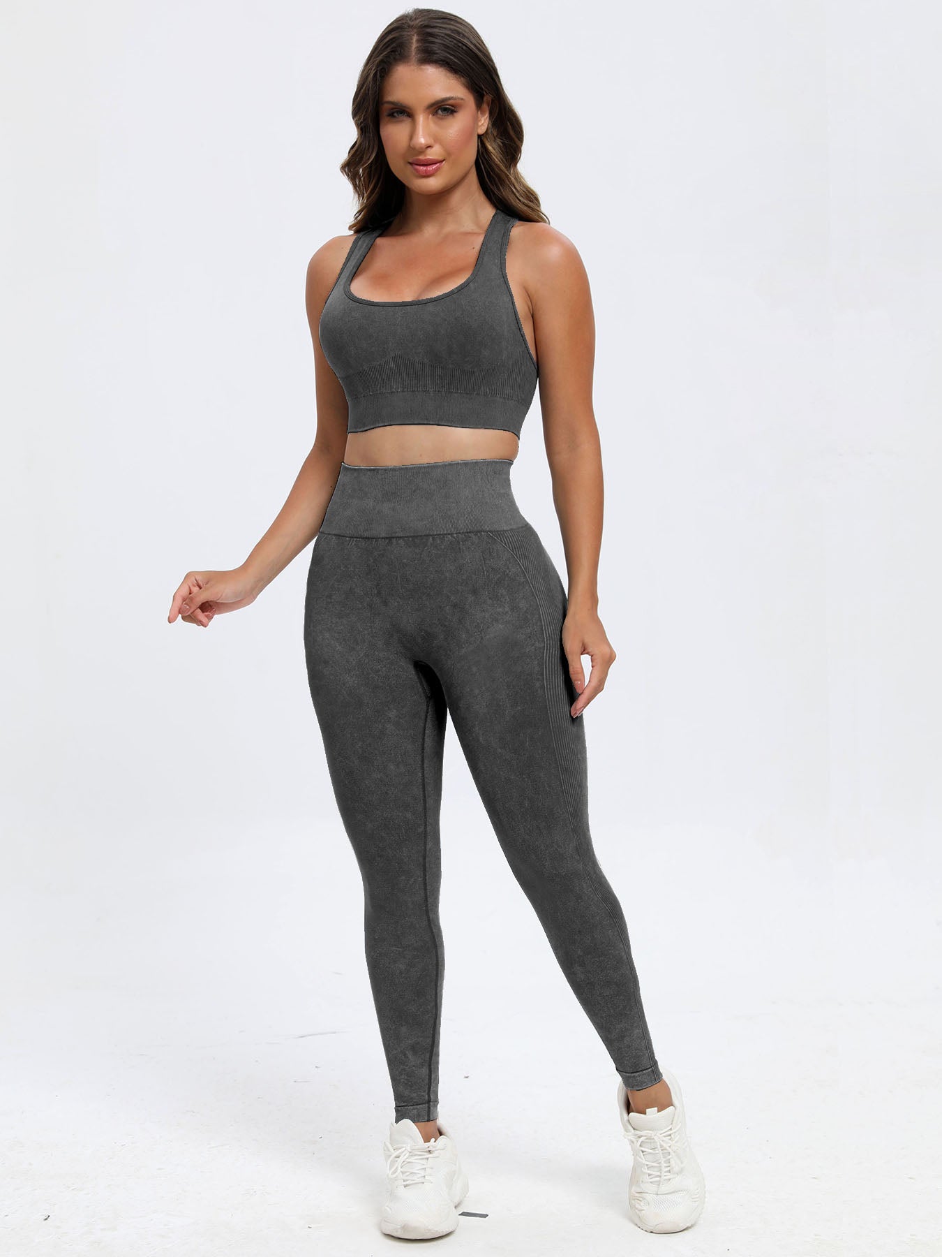 Scoop Neck Wide Strap Top and Pants Active Set - JassyBae