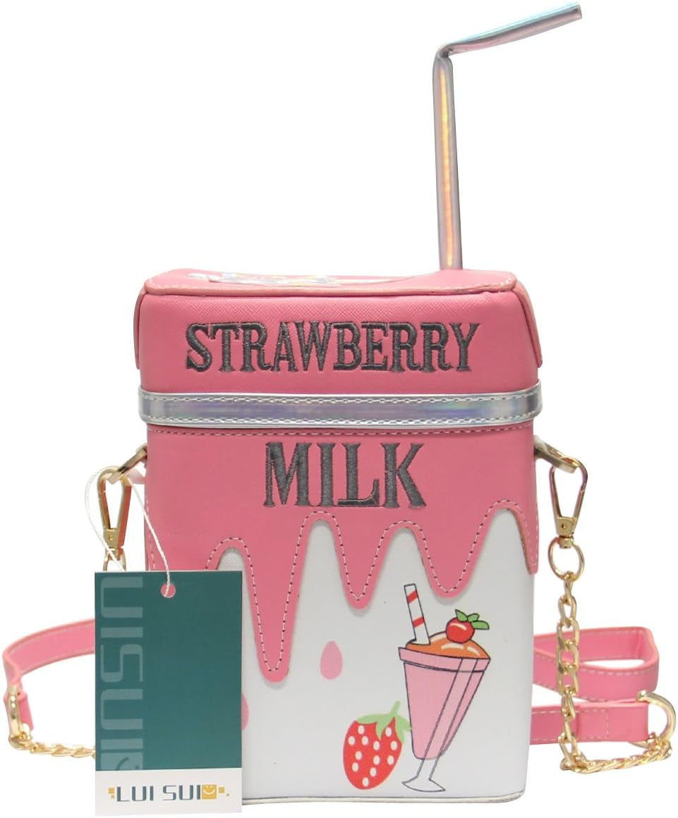 Cute Milk Box Cross Body Purse