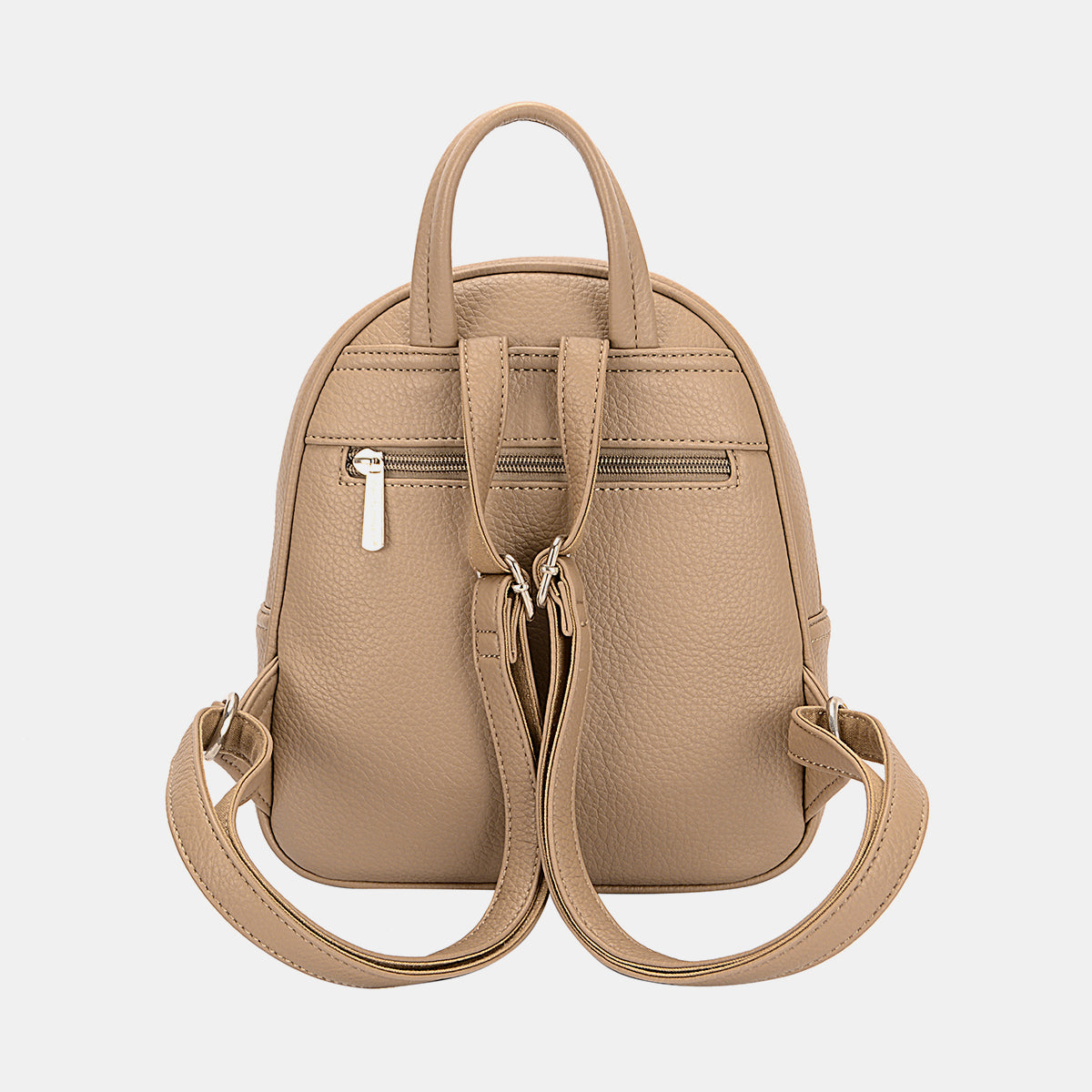 David Jones PU Leather Backpack Bag - JassyBae