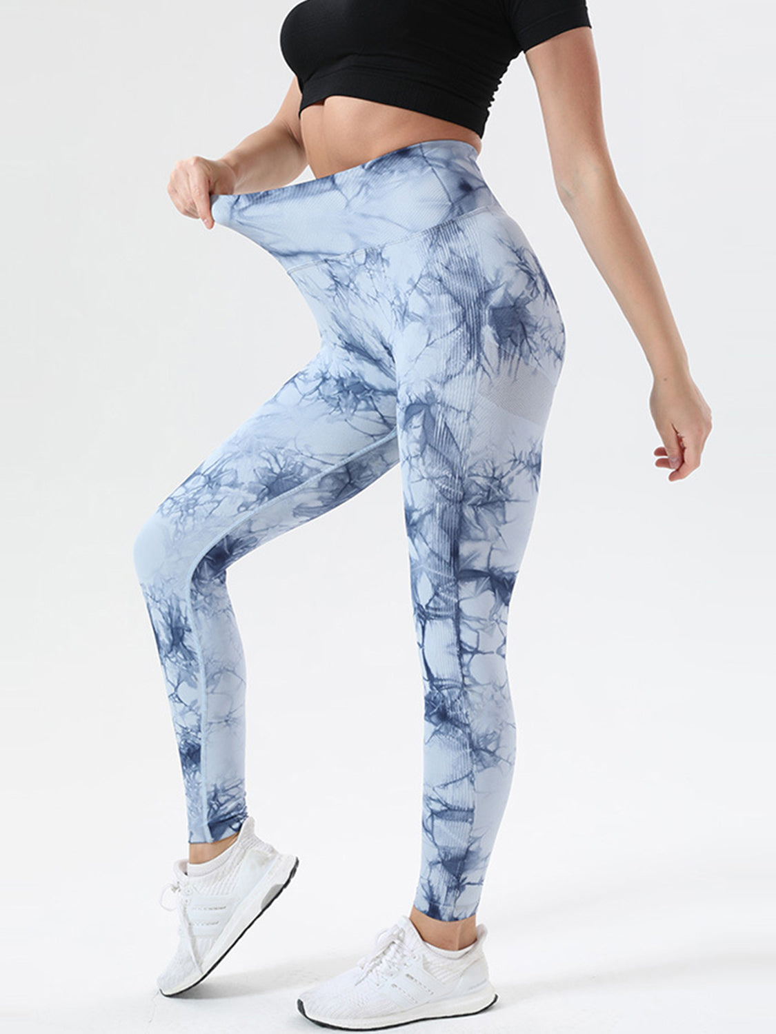 Tie-Dye High Waist Active Leggings - JassyBae