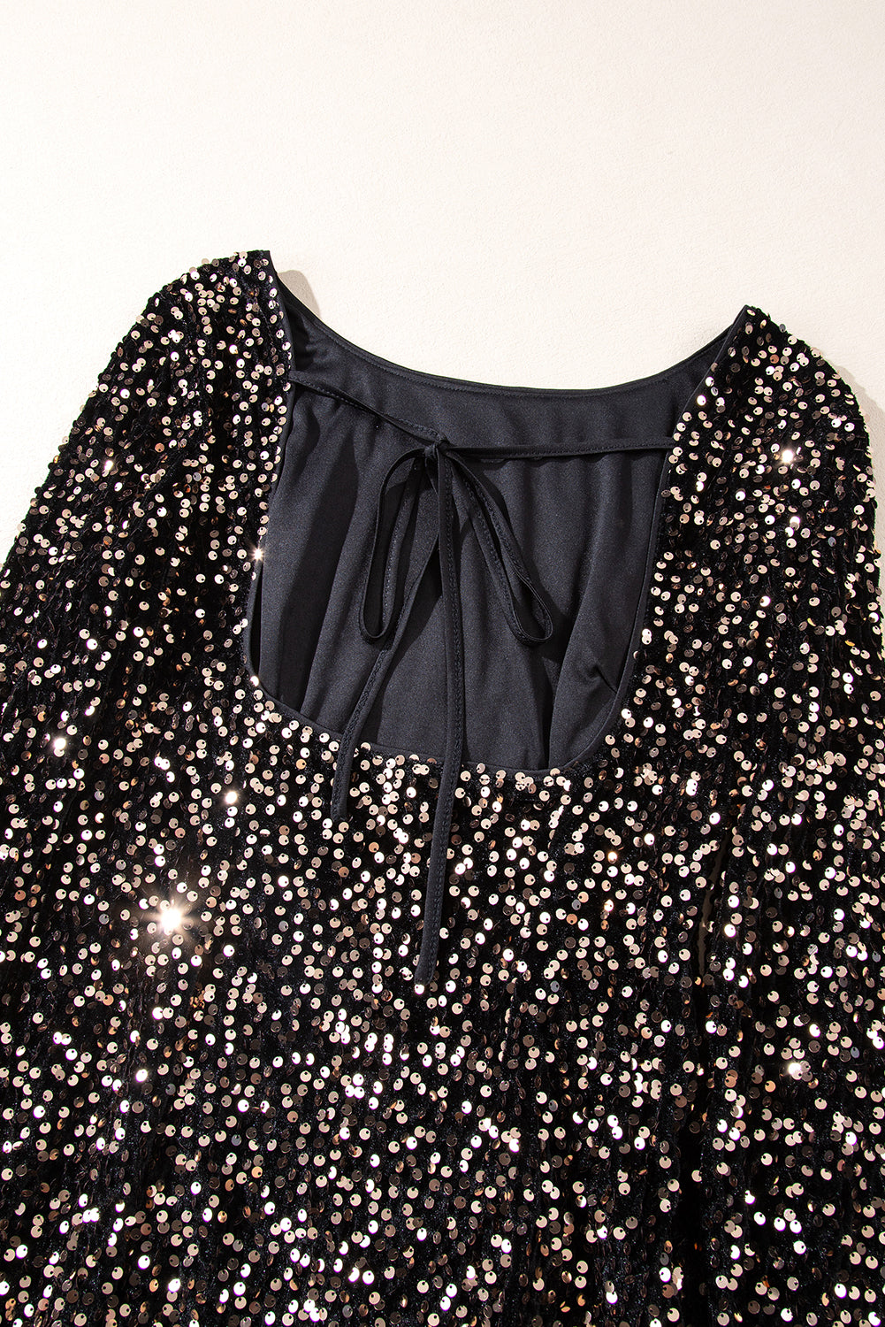 Sequin Crew Neck Dress