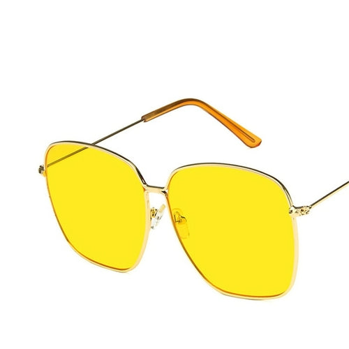 Large frame Square Women Sunglasses Classic Retro