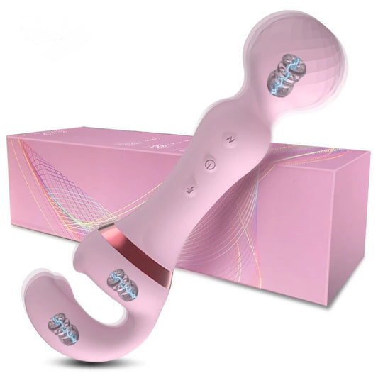 Women's Double-Headed Climax Vibrator Multi-Purpose Device Big Head Strong Shock