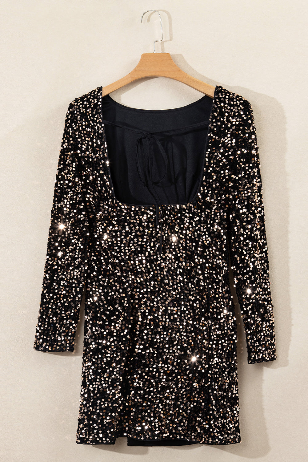 Sequin Crew Neck Dress