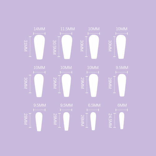 Long Wearing Nails 24 Pieces Of Finished Fake Nails Press On Nails Fre