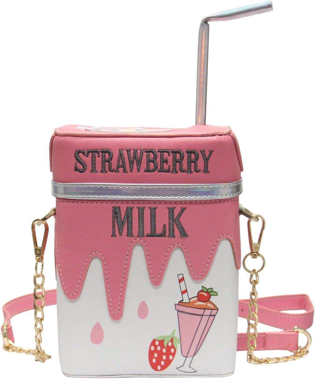 Cute Milk Box Cross Body Purse