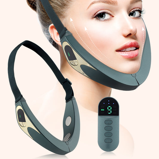 6 Modes Microcurrent Face Lifting Instrument Heating Skin Rejuvenation Double Chin V Face Vibrating Massager Beauty Instrument Slimming Face Artifact