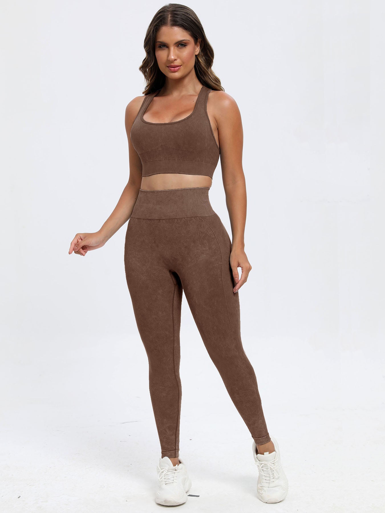 Scoop Neck Wide Strap Top and Pants Active Set - JassyBae