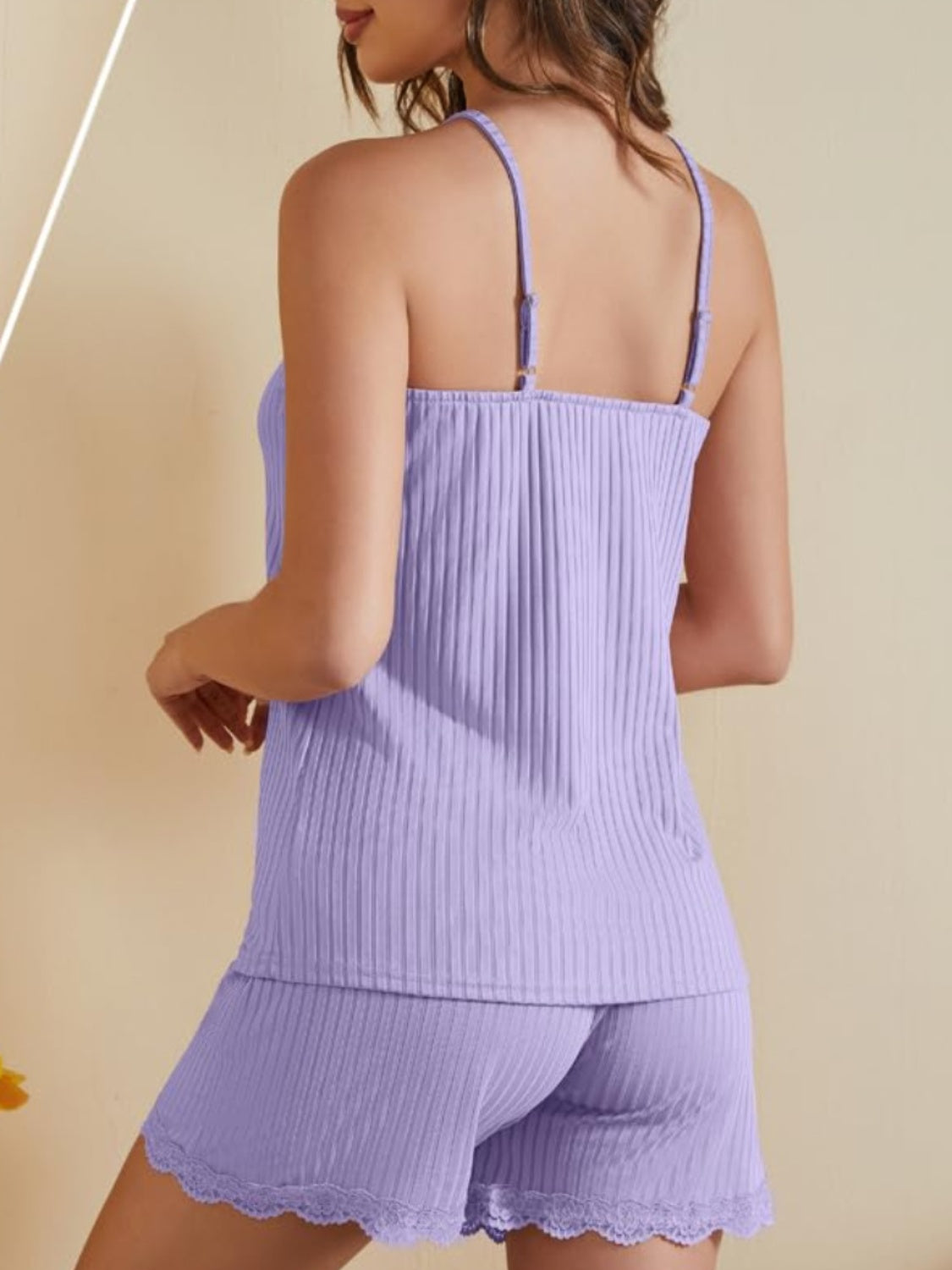 Ribbed Scoop Neck Top and Shorts Lounge Set - JassyBae