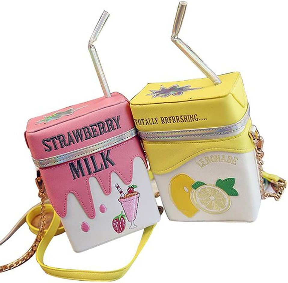 Cute Milk Box Cross Body Purse