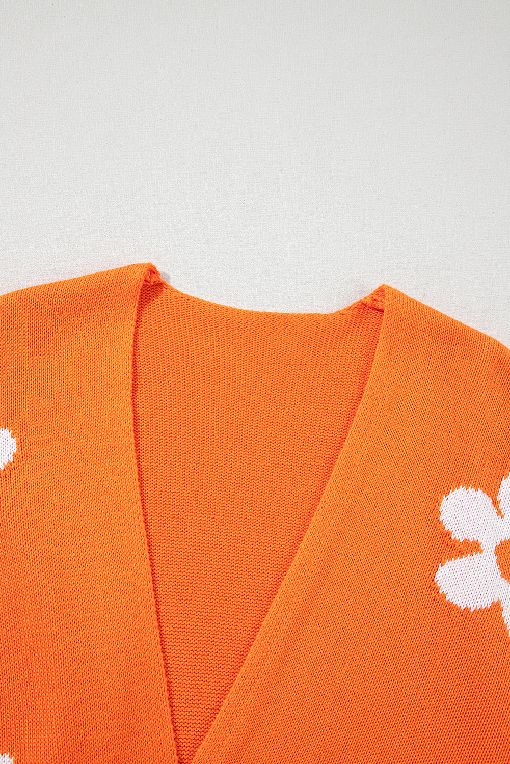 Orange Floral Cardigan