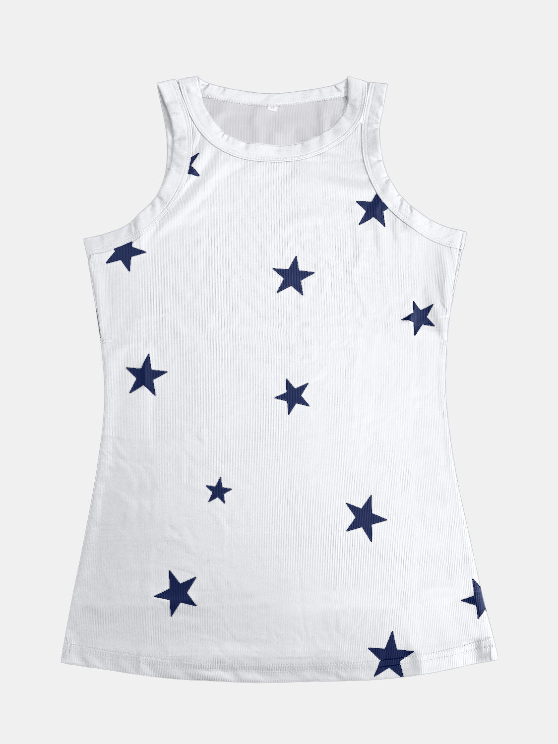 Full Size Star Round Neck Tank - JassyBae