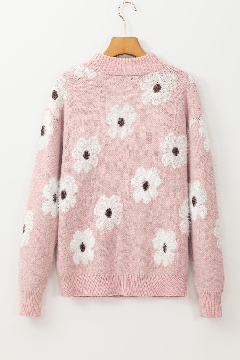 Pink Floral Sweater