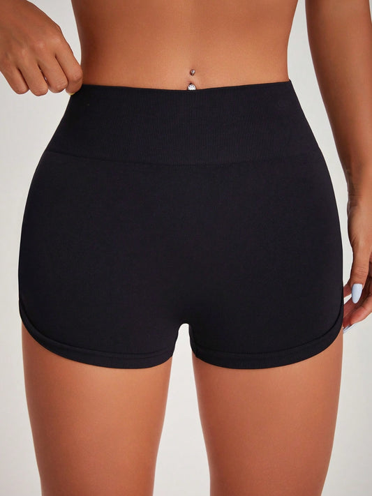 High Waist Active Shorts - JassyBae