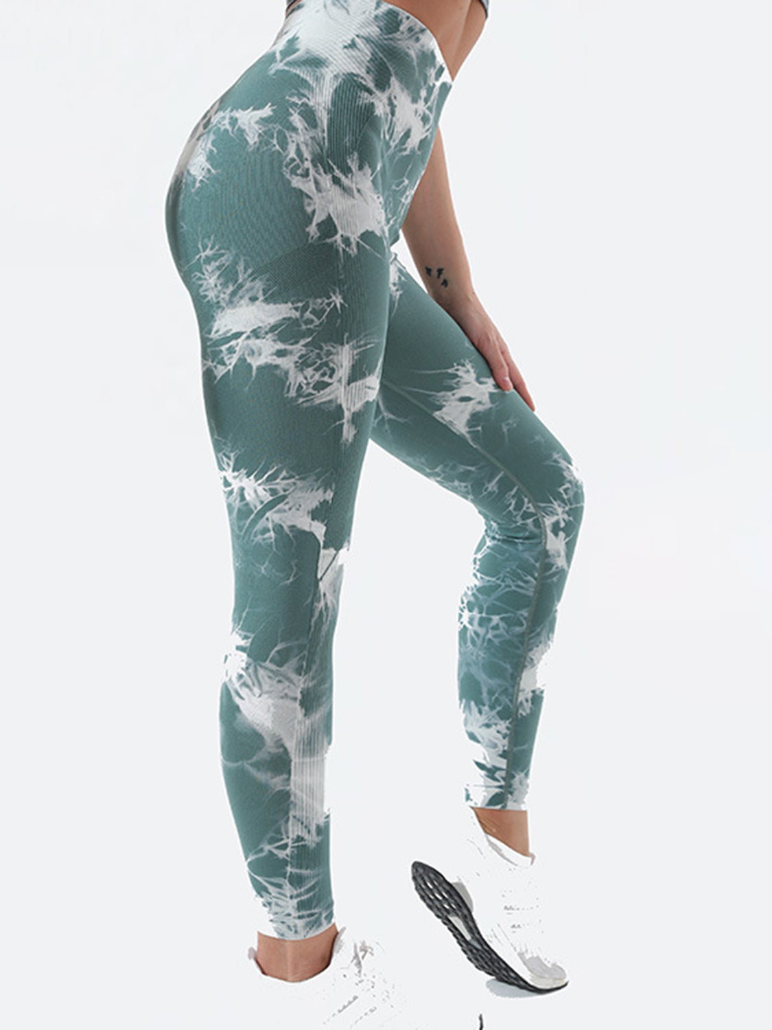 Tie-Dye High Waist Active Leggings - JassyBae