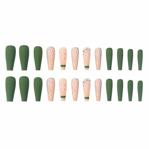 Nail Spring Flowers Bloom Drill Nails