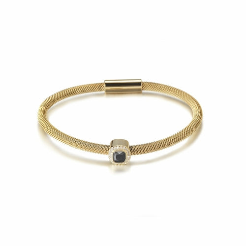 CZ Halo Bangle Bracelet