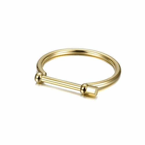 D-Shape Female Screw Bar Bangle