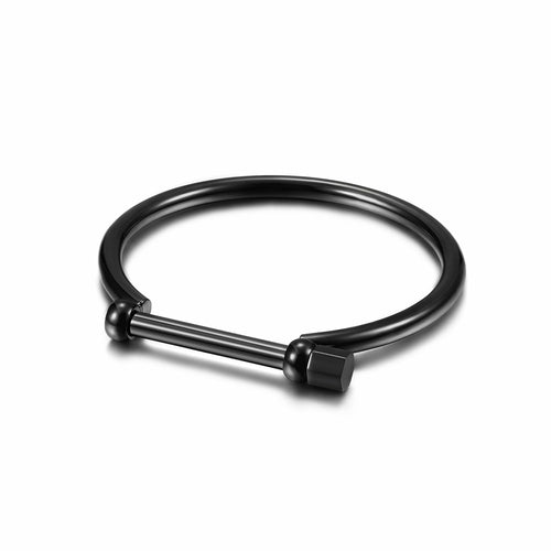 D-Shape Female Screw Bar Bangle