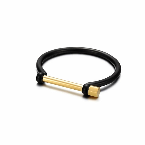 D-Shape Female Screw Bar Bangle