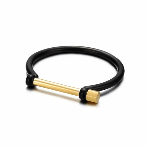 D-Shape Female Screw Bar Bangle