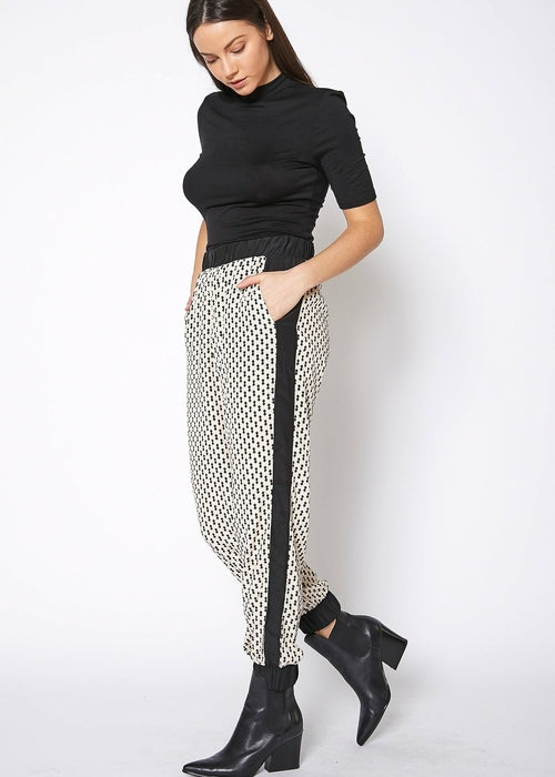 Women's Printed Casual Cuffed Hem Pants