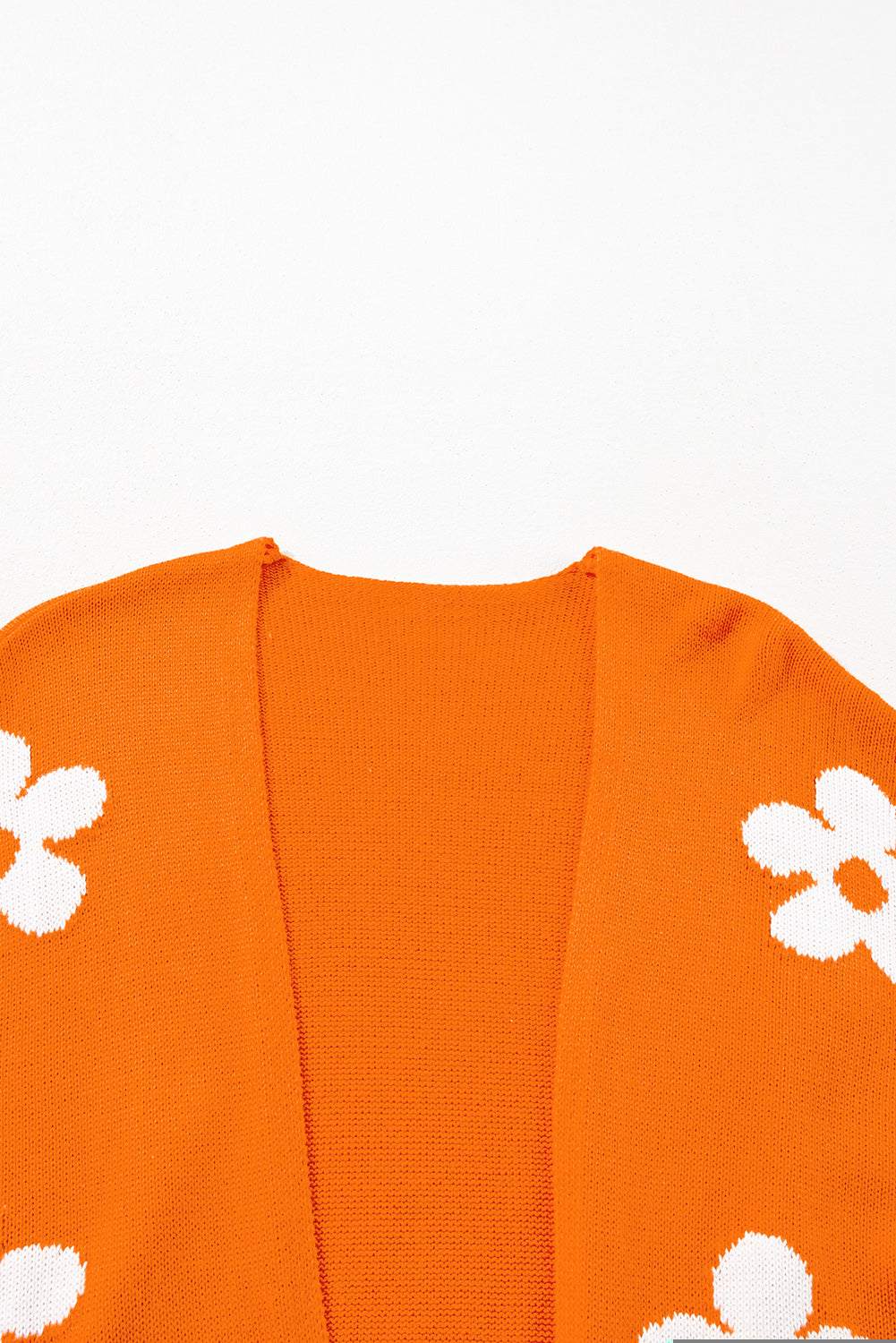 Orange Floral Cardigan