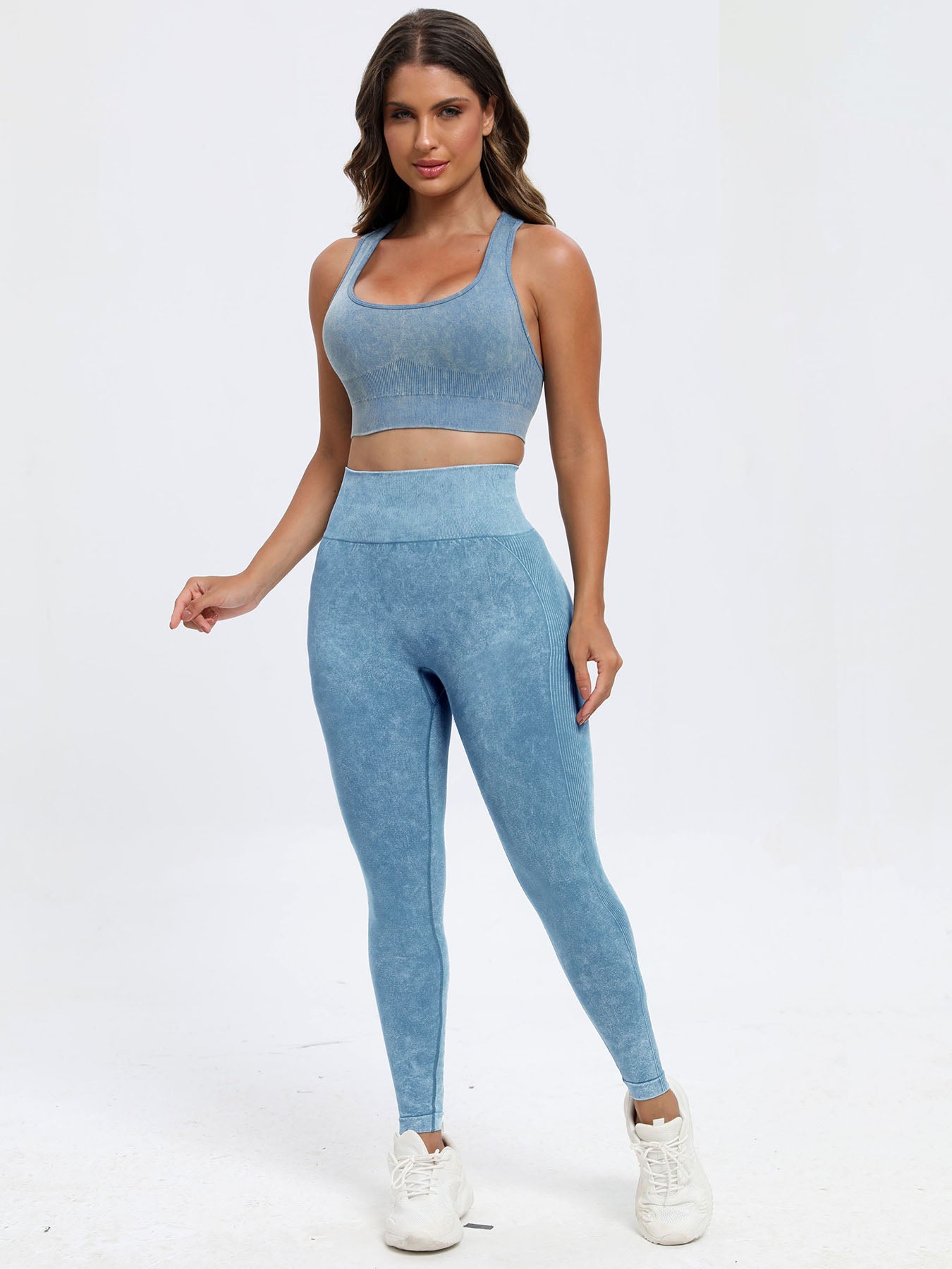 Scoop Neck Wide Strap Top and Pants Active Set - JassyBae