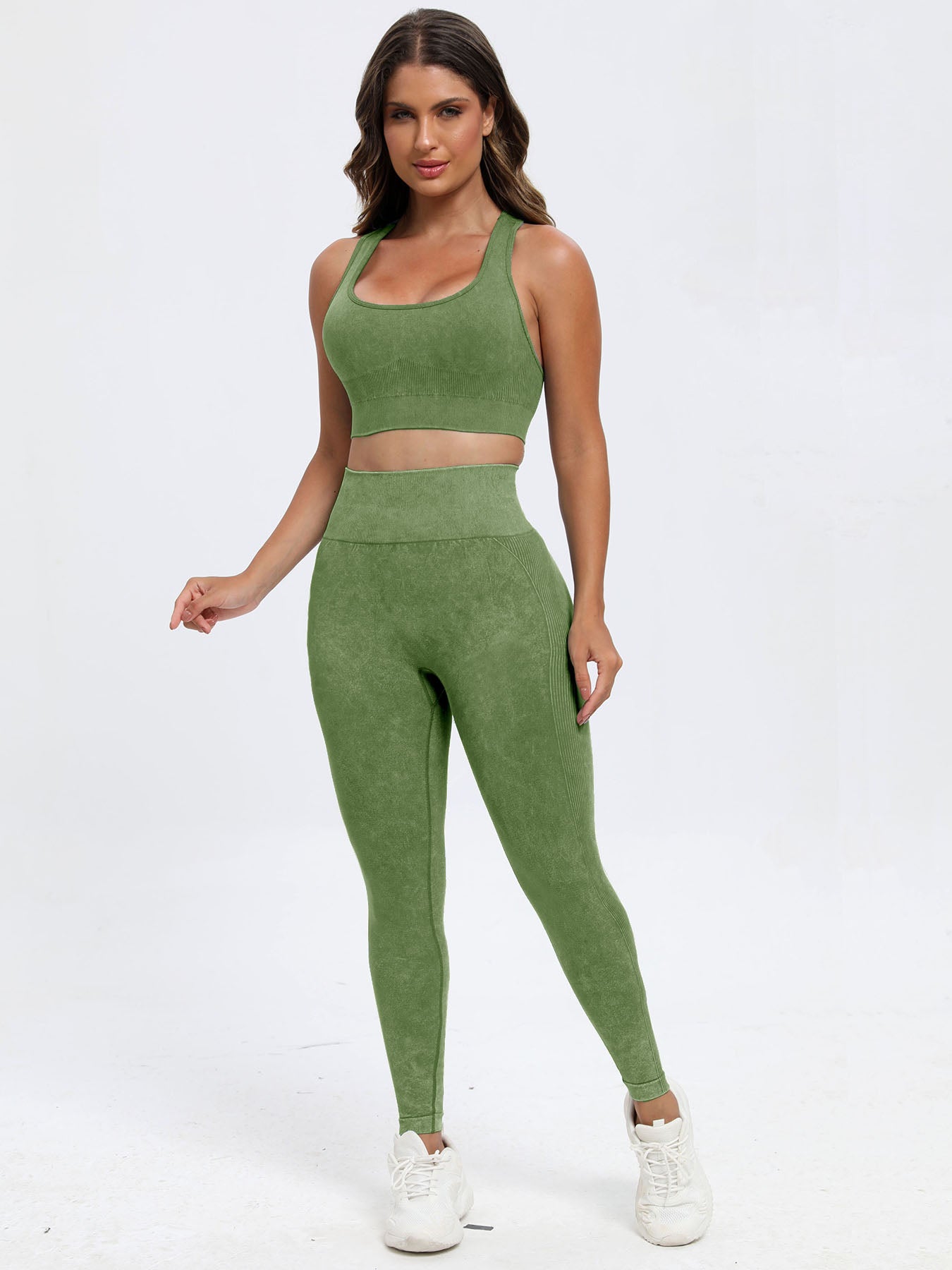 Scoop Neck Wide Strap Top and Pants Active Set - JassyBae