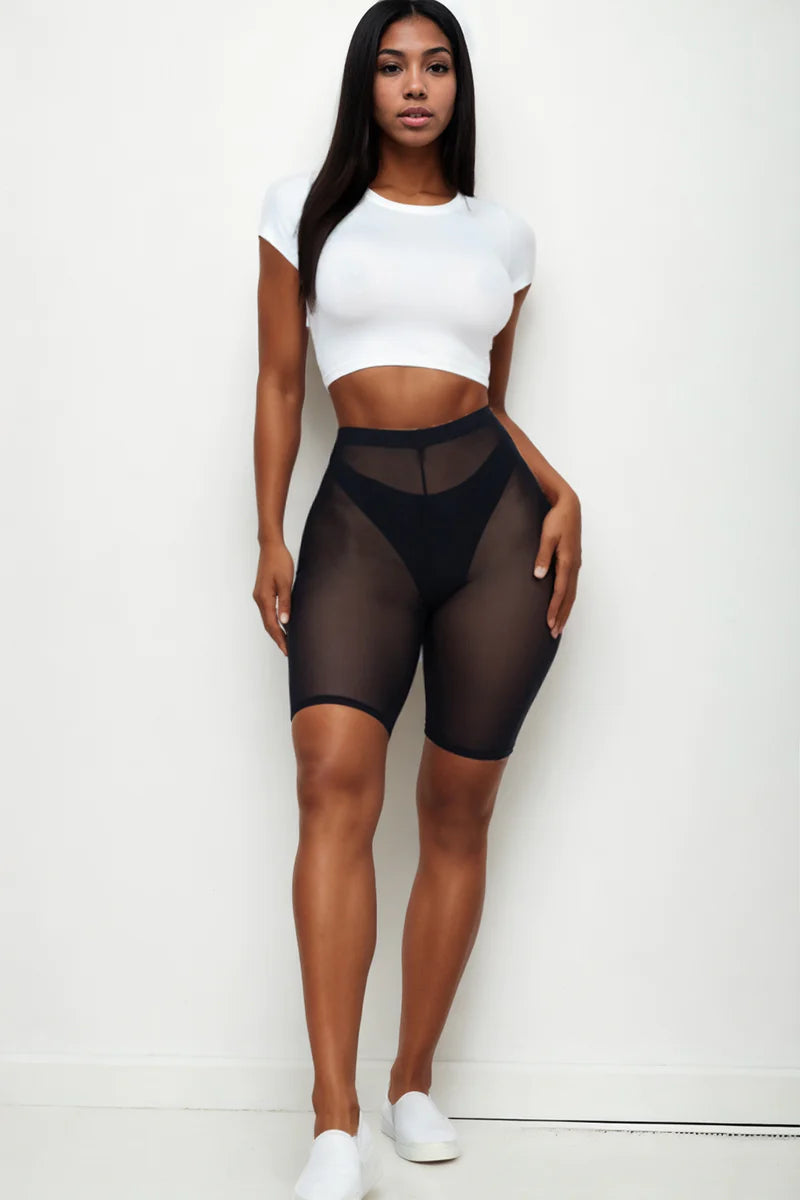 Mesh Biker Shorts