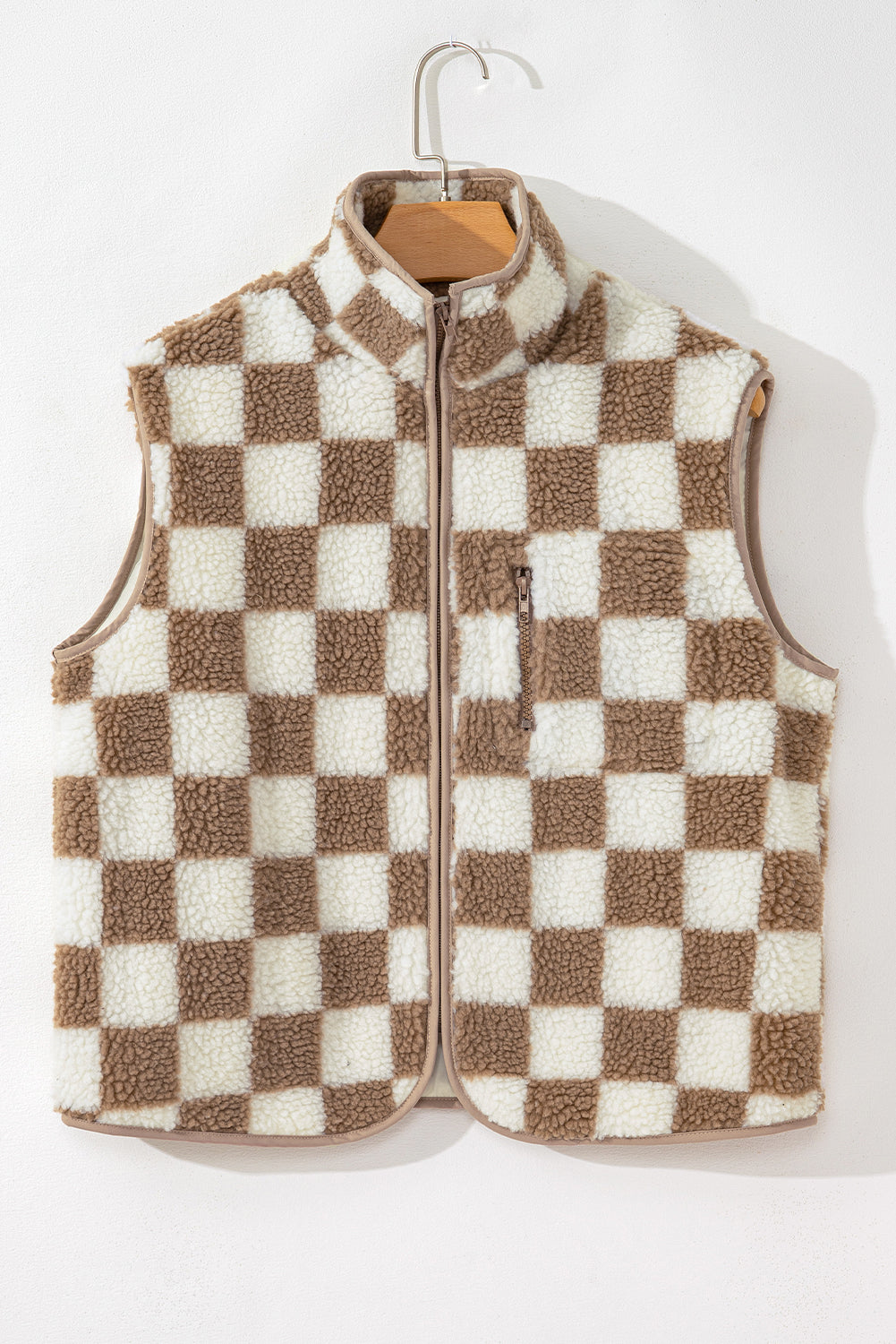 Checkered Collared Vest