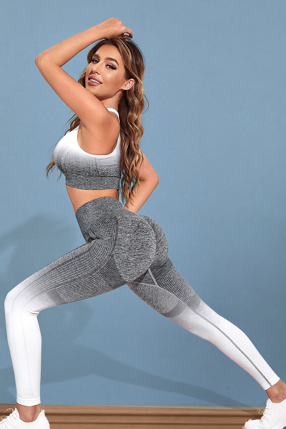 Gradient Sports Tank and Leggings Set - JassyBae