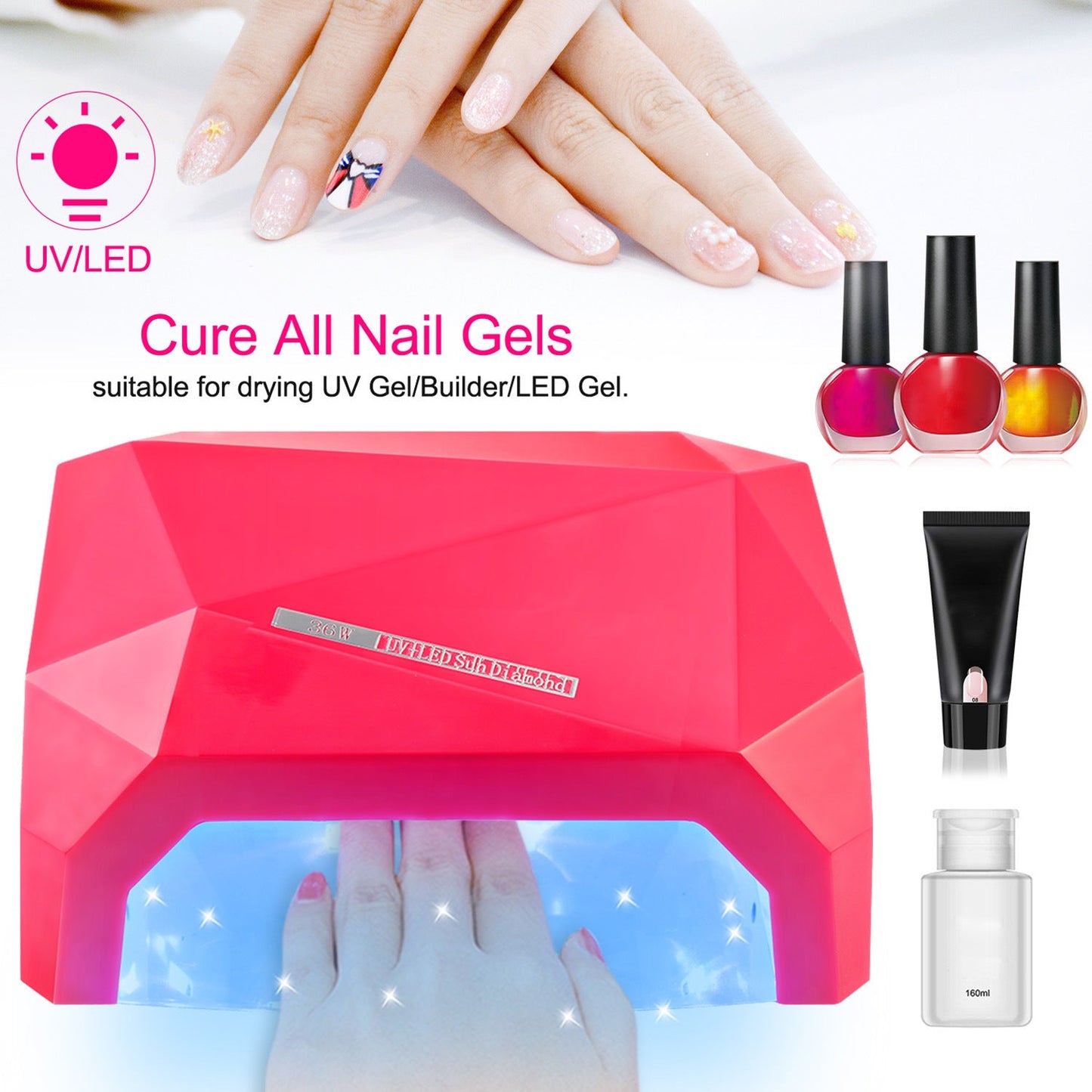 36W UV LED Lamp Nail Polish Dryer