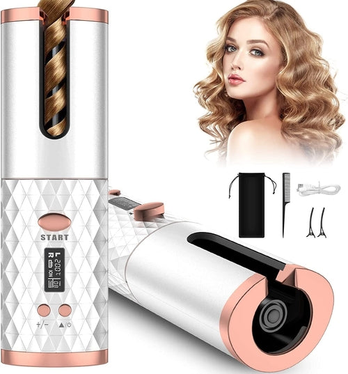 Wireless Automatic Hair Curling Iron Rotating Ceramic