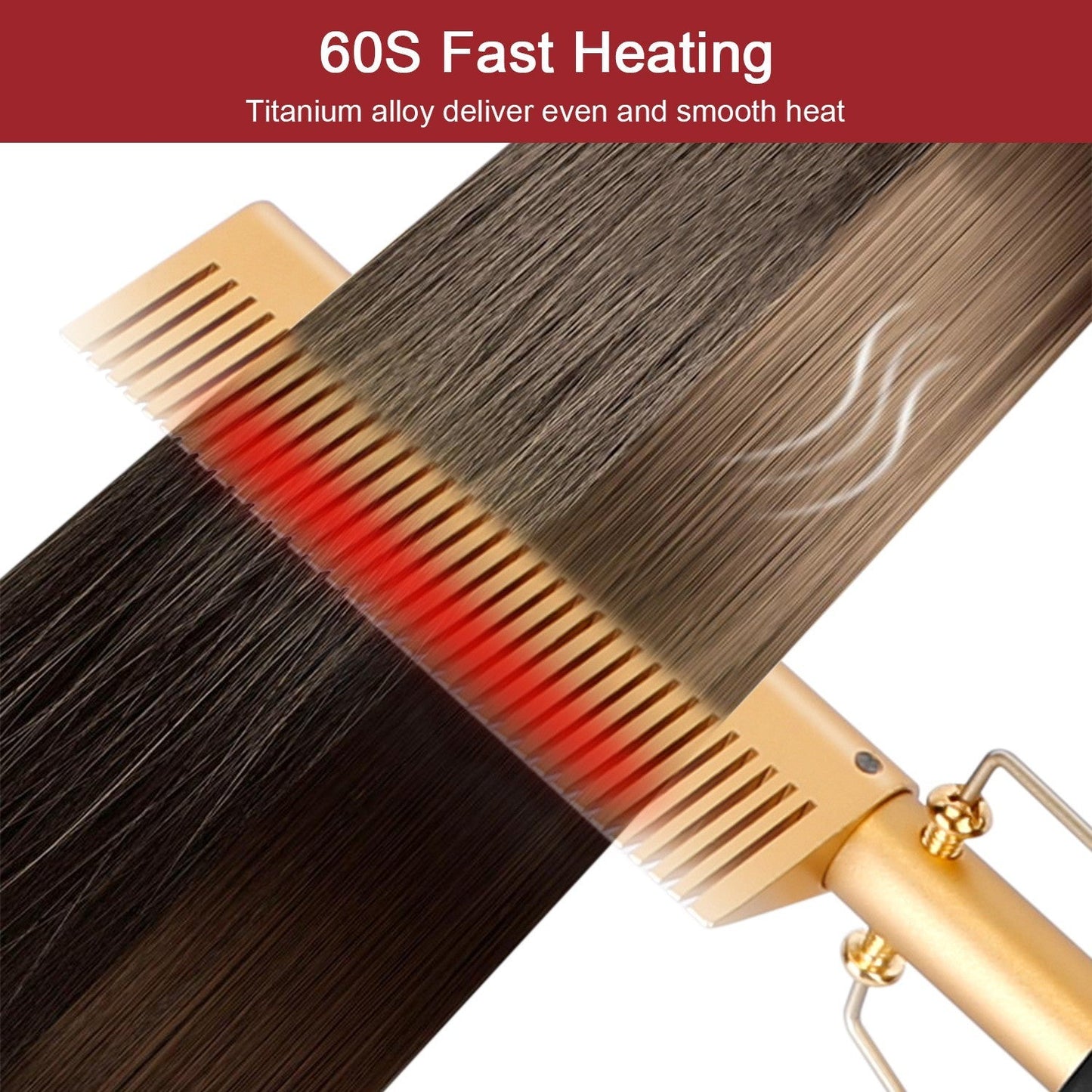 Electric Heating Hair Comb Straightener