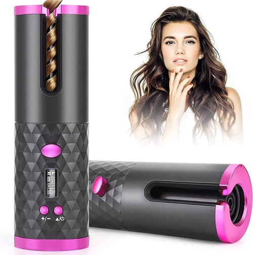 Wireless Automatic Hair Curling Iron Rotating Ceramic