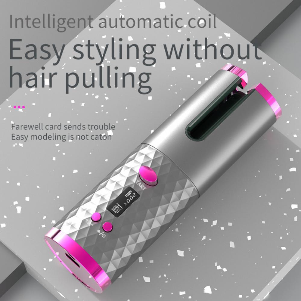 Wireless Automatic Hair Curling Iron Rotating Ceramic