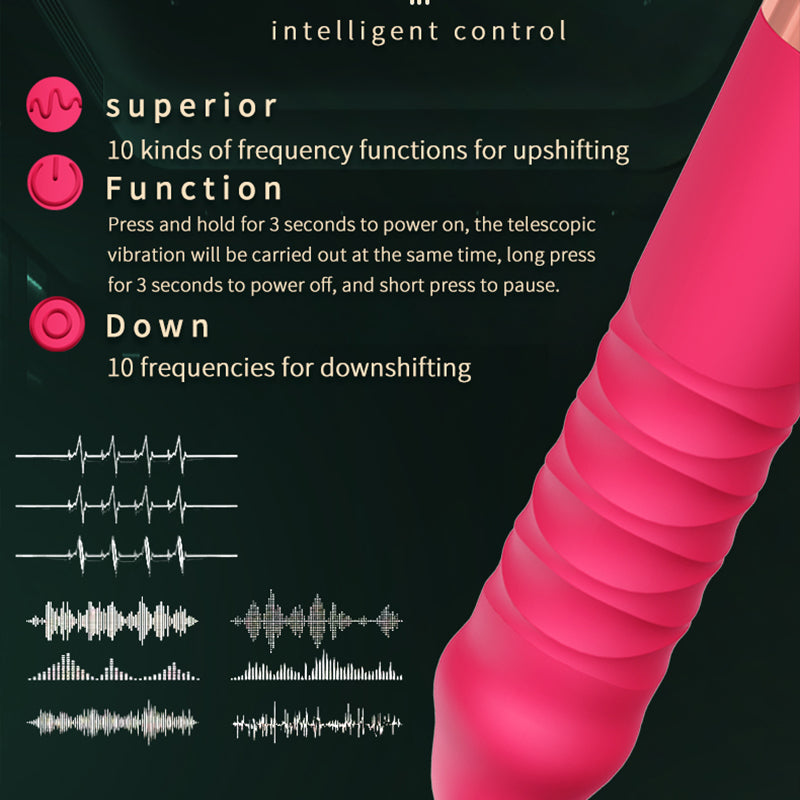 Automatic Machine Telescopic Dildo Vibrator Sex Toy Masturbation Penis