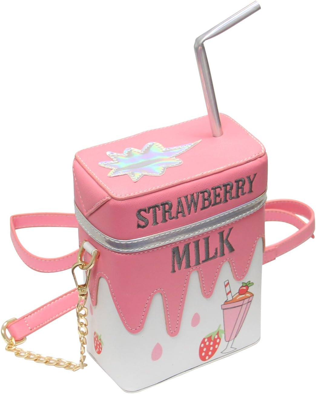 Cute Milk Box Cross Body Purse