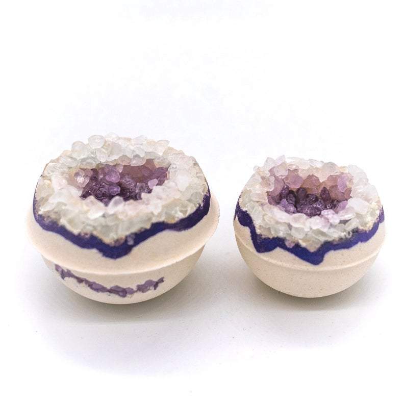 Artisan Amethyst Geo Vegan Bath Bomb